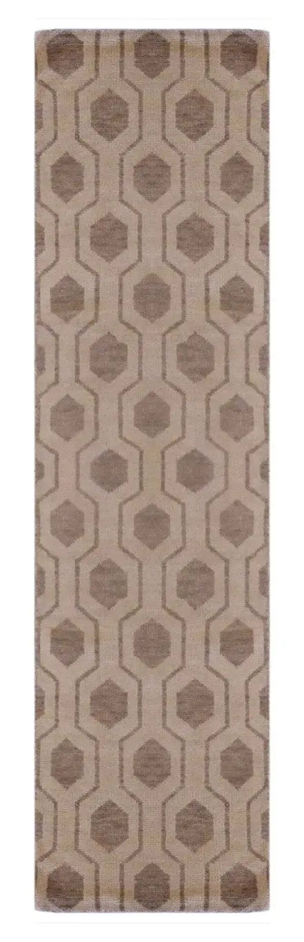 One Of The Kind Indian Modern Design Rug 9'10 X 2'6"